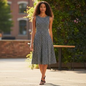 H & M Geometric Print Dress NWOT